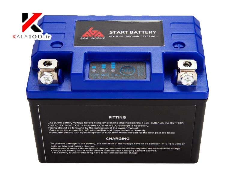نمایندگی خرید باتری لیتیومی موتور سیکلت AGA Battery
