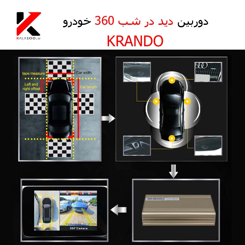نمایندگی فروش دوربین دید در شب ماشین KRANDO