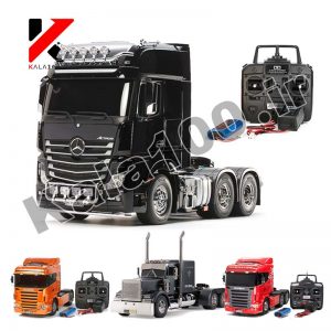 Four RC Truck with red and black color