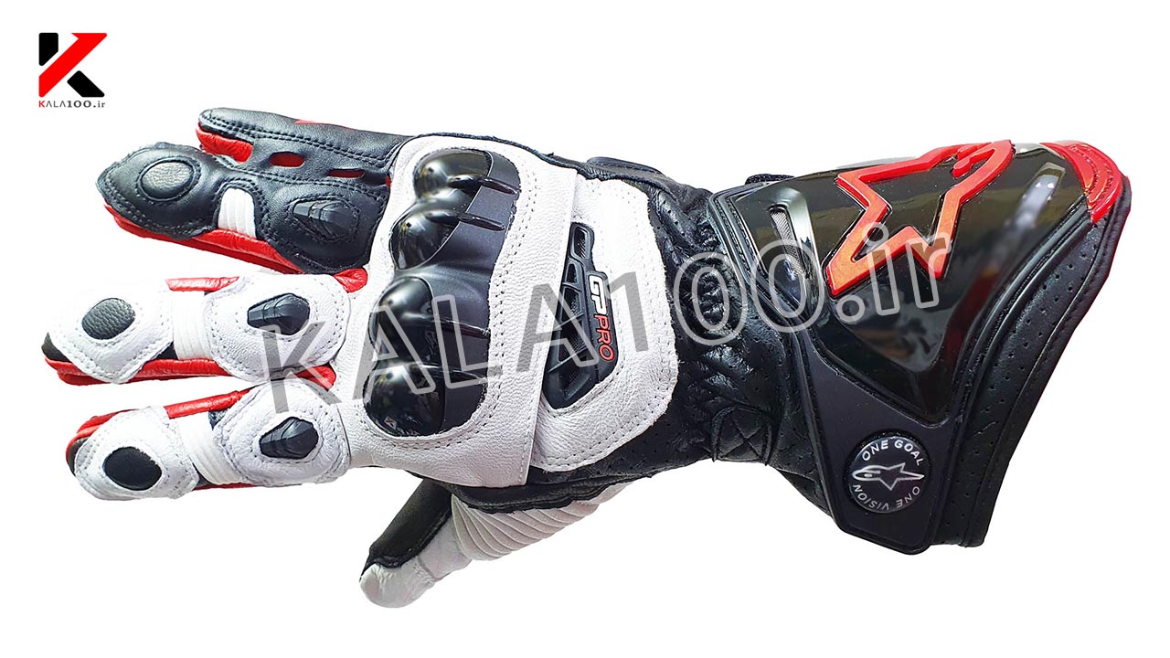 Alpinestars GP Pro Racing Motorcycle Gloves Black and White Color low price in IRAN 