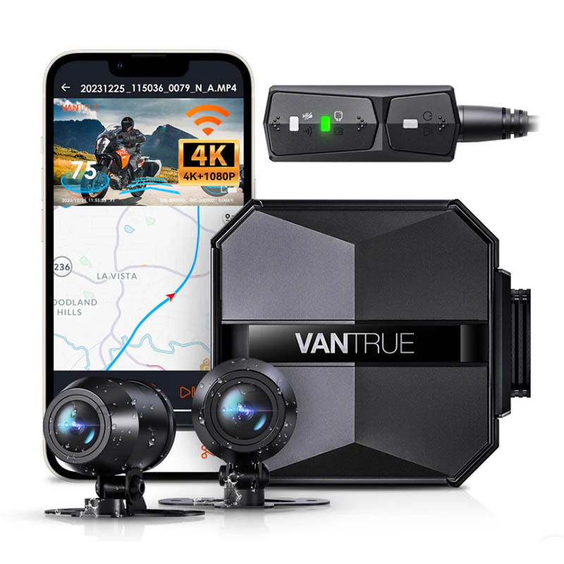 دوربین ثبت وقایع موتورسیکلت مدل Vantrue Falcon 1 قیمت و خرید با اپلیکیشن موبایل